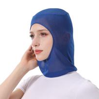Neck Protector Dust Proof Cap Elastic Work Hat New Workshop Cap  Women Men Dark Blue Mesh