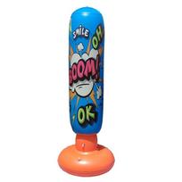 Inflatable Punching Bag Kids Training Fun Fitness Toy With Knockdown Resistance Stable Base Blue Orange blue