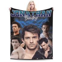 Jonathan Bailey Plush Blanket Girls Boys  Flannel Throw Blanket For Home Decor Soft Custom Quality Bedspread Birthday Gift 75x90cm