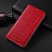 Cases for SAMSUNG Galaxy S24 S23 S22 S21 S20 Plus Ultra FE 5G Crocodile Flip Case Cowhide Genuine Leather Magnetic Wallet Covers Galaxy S24