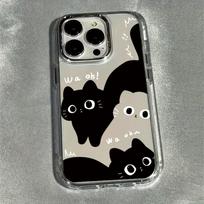 Mielas katės dėklas telefonui Samsung Galaxy A57 A56 A36 A26 A06 A55 A35 A16 A54 A34 A25 A24 A15 A14 A05S A05 A73 A53 A33 4G 5G Samsung A54 5G beige