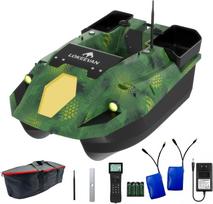 LOKEEVAN D70E GPS masalinė valtis 2 x 15600 mAh baterija 600 m nuotolinio valdymo pultas 100 maršruto taškų GPS ir Beidou sekimas žalia
