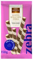 Feiny Biscuits Wafer Rolls with Zebra Filling 150 g