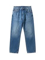 Kleidermafia Džinsai 'Baggy Stitched Jeans - Blue' mėlyna