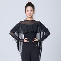 Ele Classical Dance Suit Women's Waltz One-Piece  Crystal Me Splice Faion Modern Dance Top Polyester Fiber L juoda