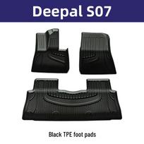 Eco-friendly TPE Floor Mats for Changan Deepal S07: Odorless, Double-layer, Wear-resistant, Anti-slip. Single-layer: TPE Mats black