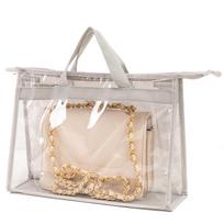 Protable Handbag Dust Bags Clear Purse Storage Organizer For Closet, Waterproof Zipper Hanging Storage Bag For Handbags S