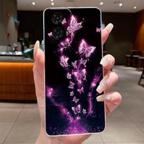 Skirta Motorola Moto G24 Power Dėklas Madingas Drugeliai Gėlės Minkštas Skaidrus Silikoninis Telefono Dėklas Skirta MotoG24 XT2423-1 G24Power Dangtelis Motorola Moto G24 Power brown