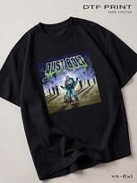 Black T-shirt Dust Bolt, Metal Back in L gray