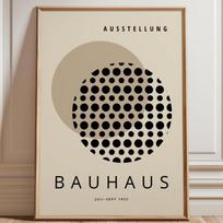 Bauhaus Maximalist Abstract Graphic Exhibition Colorful Mid Century Poster Wall Art Pictures Canvas Painting Room Home Decor 21X30CMNo Framed black