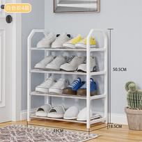 4-Tier Space-Saving Shoe Rack – Sturdy Ladder Design for Entryway, Dorm, Balcony & Small Spaces, Holds 12-15 Pairs, Easy Assembly & Foldable Storage ​4-Tier