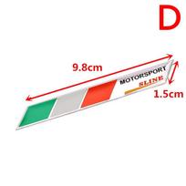 Aliuminis 3D metalinis Italijos Italijos vėliavos lipdukas, emblema, ženklelio lipdukas, papuoškite automobilį D