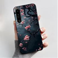 For Sony Xperia 1 VII VI V IV Case Fashion Luxury Flower Butterfly Soft Black TPU Back Cover Ultra thin Shockproof Shell Fundas Sony Xperia 1 VII gray
