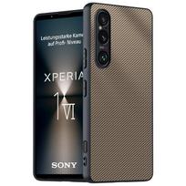 Taikoma Sony Xperia 1-VI mobiliojo telefono dėklui Anglies pluošto Kevlar rašto apsaugantis nuo kritimo itin plonas Sony odinis dėklas apsauginis dėklas Sony 1-vi