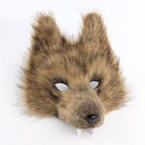Simuliacija Vilko Danties Kaukė 3D Rinkinys Aksesuarai Cosplay Vienišas Vilkas Pliušinis Žvėries Uodega Šventės Kamuolio Rekvizitas Anime Gyvūnas Rinkinys Helovinas one size brown