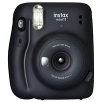 instax mini 11 instant camera, charcoal gray. Built-in flash and selfie lens. Film sold separately.