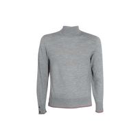 THOM BROWNE Cashmere Sweaters Men's Light Gray Turtleneck Moderate MKA258A-00011-055 2