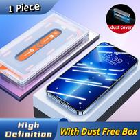 Dust-Free Box Film Applicator, Tempered Glass Screen Protector, Full Coverage Automatic Laminating Machine, Fast Applicator for iPhone iPhone11 Pro【A】 blue
