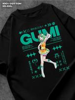 GUMI Print T-shirt XL blue