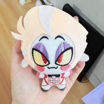 Įdarytas 10cm Hazbin VOX pliušinis žaislas Animacinis Hotel Alastor Lucifer pliušinės figūrėlės Žaislai Raktų pakabukai Dekoratyviniai pakabukai Šventinės dovanos 10CM