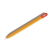 USB-C rašiklio dėklas Apple Pencil 3 kartos planšetiniam kompiuteriui, jutikliniam rašikliui, apsauginis dėklas, smūgiams atsparus silikoninis rankenos dangtelis oranžinė