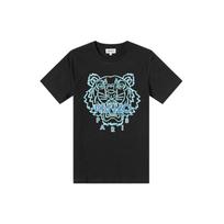 KENZO SS22 Actua Summer Tiger Classic T-Shirt Black FC55TS020CSJ-99 M gray