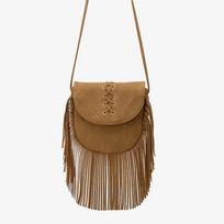 Southeast Asia's Top-Selling 2023 Winter Women's Faux Suede Shoulder Bag with Tassels brown