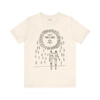 Sun Tarot Austin Osman Spare T-shirt Mystery Art Shirt Celestial Astrology Tee Vintage Gothic Men's and Women's T-shirts 4XL gray