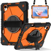 Heavy Duty Armor Case For Huawei MatePad 11.5 S 2025 2024 SLG-W50 SLG-W10 TGR-W09 Rotating Stand Cover With Hand Shoulder Strap MatePad 11.5 S 2025 white