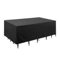 Multi-Size Outdoor Patio Garden Furniture Waterproof Dust Cover For Chairs, Sofas And Tables Black
