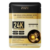 ZOZU 24k Drėkinamoji ir Maitinamoji Auksinė Hialurono Rūgšties Drėkinamoji Kaukė 1pc beige