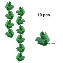 10 vnt. Sodo augalų atramai Reguliuojamas augalų tinklelio rėmo jungties spaustukas Sodo stulpo jungties angos Vamzdeliai 8mm(10pcs) blue