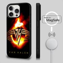 V-Van Halen 5150 Dėklas telefonui iPhone 17,16,15,14,13,12,11,Pro,Max,Plus,Mini,Air,SE Magsafe Magnetinis Belaidis Įkrovimas iPhone17air brown