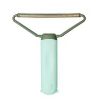 Portable Pet Hair Lint Remover Double Sided Pet Hair Scraper Cleaner Sweater Clean Tool for Clothes Carpet Couch WWO66 žalia