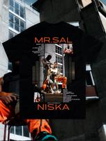 Prancūzija Raperis Niska Ponas Sal Albumas 2026 Prekės Nauji Marškinėliai 100% Medvilnė Unisex UnisexS Unisexs Marškinėliai Gerbėjams Koncertas Mada Y2k Laisvalaikio Marškinėliai S gray