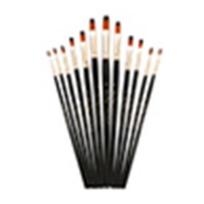 12Pcs/Set Professional Artist Paint Brush Acrylic Watercolor Oil Painting Tool gray