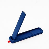 Ultra-Thin Metal Smartphone Support Folding Phone Bracket Mobile Phone Holder Phone Back Sticker mėlyna