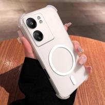 Anti-Fingerprint Matte Jelly Case for Xiaomi Redmi 13C 4G POCO C65 Drop-Proof Phone Cover POCO C65 balta