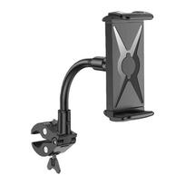 Exercise Bike Gooseneck Phone Mount Rotating Phone Holder Bracket Clamp Holder for Cellphone Tablet Easy Installation gray