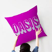 Juosta O-Oasis Pagalvė Dovana Namų Biuro Dekoracija Pagalvė Miegamojo Sofos Automobilio Pagalvėlės Užvalkalas Pagalvės Užvalkalas 12x12Inch