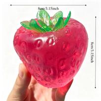 Squishy Coconut Oil Strawberry Stress Ball Creative Strawberry No Rebound Squeeze Fidget Toy ASMR Sensory Stress Relief Toys multi