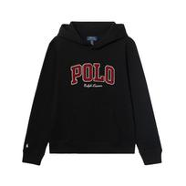 Polo Ralph Lauren Solid Color Embroidered Pony Pattern Hooded Long Sleeve Kids tops 323981622-001 XL black
