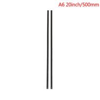2vnt automobilio minkštos guminės priekinio stiklo valytuvo šluostės užpildymo juostelės 6 mm 14-22 colių black