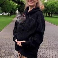 Europe And The United States Sell Lamb Wool For Men And Women With The Same Hooded Sweater Hoodie Loose Casual Thermal Sweater M juoda