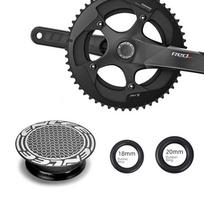 Aluminum Zinc Zinc Alloy Bicycle Crankset Dust Cover Rubber Ring Bike Crank Dust Cap   Crank Plugs no.2