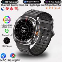 2026 New Watch 7 Ultra GPS Tracking Smart Watch Men Amoled Screen Heart Rate Bluetooth Call NFC Sports Smart Watch