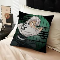 Cartoon Sanemi Shinazugawa Personalized Pillow Dust Cover Bedroom Kids Party Decoration Pillowcase Birthday Children Gift 30×30cm