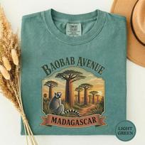 Baobab Avenue Madagascar Shirt, Madagascar Gift, Lemur Lover Tee, Baobab Trees Souvenir, Africa Travel Shirt, Wildlife Travel Gift 4XL gray
