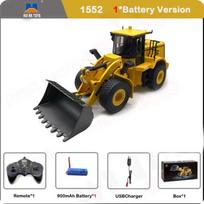HuiNa 1/16 RC Truck 2.4G Remote Control Loader Truck 9 Channel Alloy Shovel Light Engineering Vehicle RC Car Toy Gift for Boy