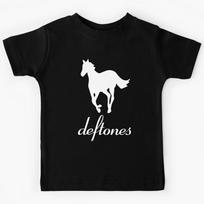 The White White Horse Pony Kids T-Shirt 100 gray